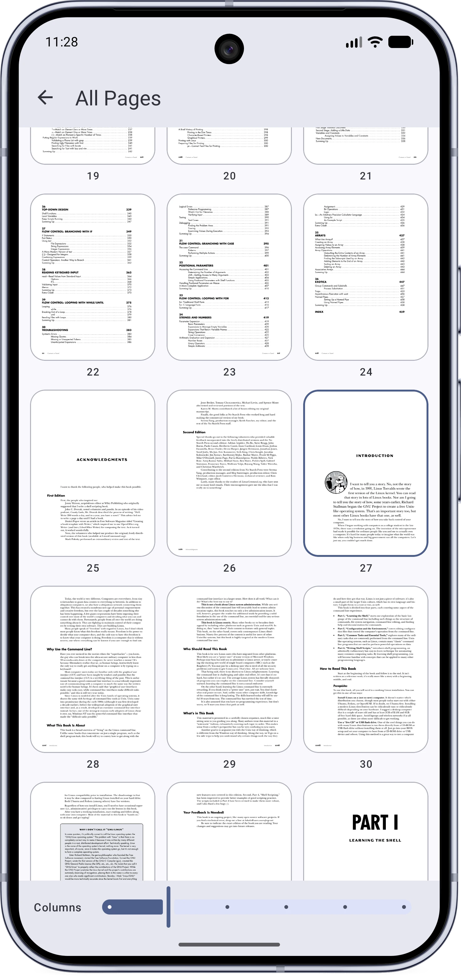 The all pages grid